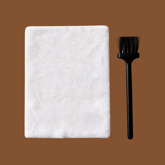 Cleaning Brush + Microfiber Cloth
